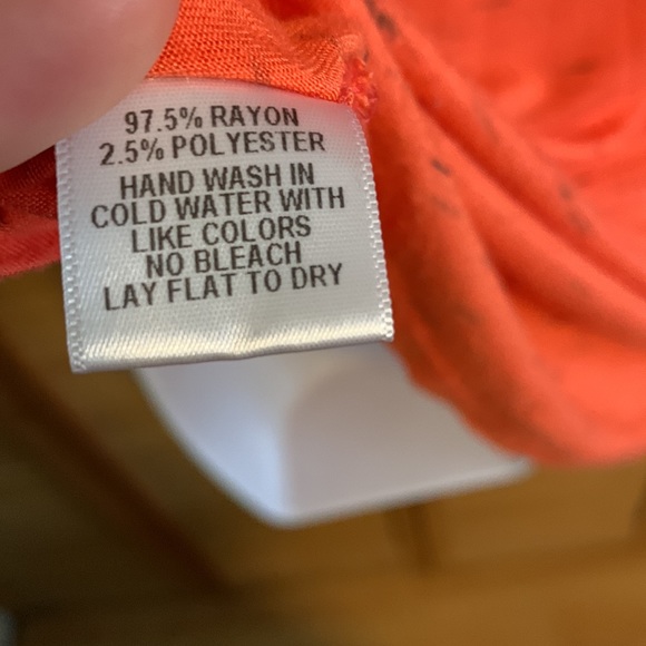 Orange tank top with zipper back - Picture 6 of 6